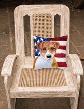 Load image into Gallery viewer, Jack Russell Terrier Patriotic Fabric Decorative Pillow BB9689PW1818