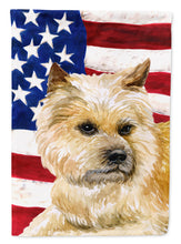 Load image into Gallery viewer, Cairn Terrier Patriotic Flag Canvas House Size BB9690CHF