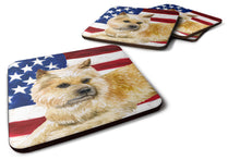 Load image into Gallery viewer, Cairn Terrier Patriotic Foam Coaster  BB9690FC