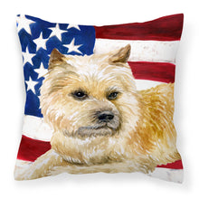 Load image into Gallery viewer, Cairn Terrier Patriotic Fabric Decorative Pillow BB9690PW1818