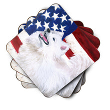 Load image into Gallery viewer, Samoyed Patriotic Foam Coaster  BB9691FC
