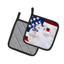 Load image into Gallery viewer, Samoyed Patriotic Pot Holders - Set of 2 - Heat-Resistant Kitchen Essentials BB9691PTHD