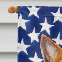 Load image into Gallery viewer, Basenji Patriotic Flag Canvas House Size BB9692CHF