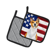 Load image into Gallery viewer, Basenji Patriotic Pot Holders - Set of 2 - Heat-Resistant Kitchen Essentials BB9692PTHD