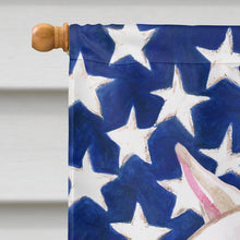 Load image into Gallery viewer, Bull Terrier Patriotic Flag Canvas House Size BB9693CHF