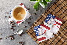Load image into Gallery viewer, Bull Terrier Patriotic Foam Coaster  BB9693FC