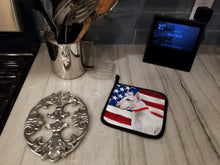 Load image into Gallery viewer, Bull Terrier Patriotic Pot Holders - Set of 2 - Heat-Resistant Kitchen Essentials BB9693PTHD