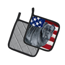 Load image into Gallery viewer, Cane Corso Patriotic Pot Holders - Set of 2 - Heat-Resistant Kitchen Essentials BB9694PTHD