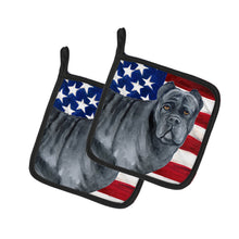 Load image into Gallery viewer, Cane Corso Patriotic Pot Holders - Set of 2 - Heat-Resistant Kitchen Essentials BB9694PTHD