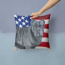 Load image into Gallery viewer, Cane Corso Patriotic Throw Pillow - 14x14 Decorative Pillow – Art for Your Home &amp; Patio BB9694PW1414