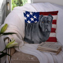 Load image into Gallery viewer, Cane Corso Patriotic Throw Pillow - 14x14 Decorative Pillow – Art for Your Home &amp; Patio BB9694PW1414