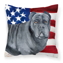 Load image into Gallery viewer, Cane Corso Patriotic Fabric Decorative Pillow BB9694PW1818