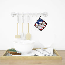 Load image into Gallery viewer, Siberian Husky Grey Patriotic Pot Holders - Set of 2 - Heat-Resistant Kitchen Essentials BB9696PTHD