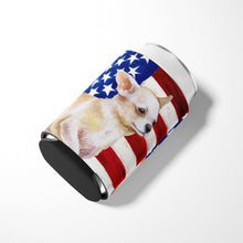 Load image into Gallery viewer, Chihuahua Leg up Patriotic Can or Bottle Hugger BB9697CC
