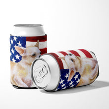 Load image into Gallery viewer, Chihuahua Leg up Patriotic Can or Bottle Hugger BB9697CC