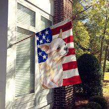 Load image into Gallery viewer, Chihuahua Leg up Patriotic Flag Canvas House Size BB9697CHF