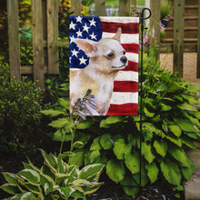 Load image into Gallery viewer, Chihuahua Leg up Patriotic Garden Flag - Outdoor Decorative Yard Flag BB9697GF