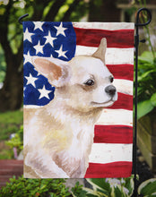 Load image into Gallery viewer, Chihuahua Leg up Patriotic Garden Flag - Outdoor Decorative Yard Flag BB9697GF