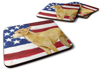 Load image into Gallery viewer, Italian Greyhound Patriotic Coasters - Set of 4 Lightweight Foam, Absorbent Drink Coasters