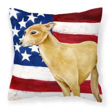Load image into Gallery viewer, Italian Greyhound Patriotic Fabric Decorative Pillow BB9698PW1818