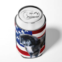Load image into Gallery viewer, Newfoundland Puppy Patriotic Can or Bottle Hugger BB9699CC