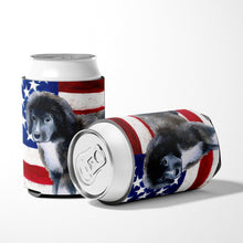Load image into Gallery viewer, Newfoundland Puppy Patriotic Can or Bottle Hugger BB9699CC