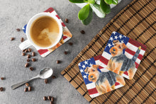 Load image into Gallery viewer, Welsh Terrier Patriotic Foam Coaster  BB9700FC