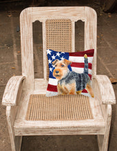 Load image into Gallery viewer, Welsh Terrier Patriotic Fabric Decorative Pillow BB9700PW1818