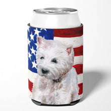Load image into Gallery viewer, Westie Patriotic Can or Bottle Hugger BB9701CC