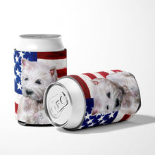 Load image into Gallery viewer, Westie Patriotic Can or Bottle Hugger BB9701CC