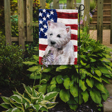 Load image into Gallery viewer, Westie Patriotic Garden Flag - Outdoor Decorative Yard Flag BB9701GF