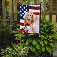 Load image into Gallery viewer, Afghan Hound Patriotic Garden Flag - Outdoor Decorative Yard Flag BB9702GF