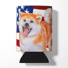 Load image into Gallery viewer, Akita Patriotic Can or Bottle Hugger BB9703CC