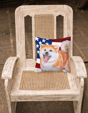 Load image into Gallery viewer, Akita Patriotic Fabric Decorative Pillow BB9703PW1818
