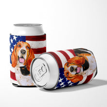 Load image into Gallery viewer, Basset Hound Patriotic Can or Bottle Hugger BB9704CC