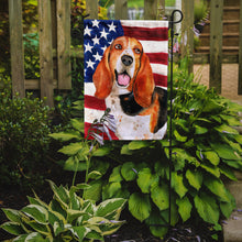 Load image into Gallery viewer, Basset Hound Patriotic Garden Flag - Outdoor Decorative Yard Flag BB9704GF