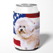 Load image into Gallery viewer, Bichon Frise #2 Patriotic Can or Bottle Hugger BB9705CC
