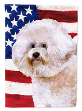Load image into Gallery viewer, Bichon Frise #2 Patriotic Garden Flag - Outdoor Decorative Yard Flag BB9705GF