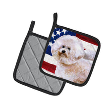 Load image into Gallery viewer, Bichon Frise #2 Patriotic Pot Holders - Set of 2 - Heat-Resistant Kitchen Essentials BB9705PTHD