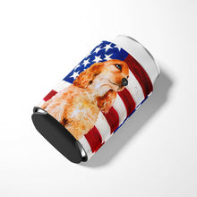 Load image into Gallery viewer, Cocker Spaniel Patriotic Can or Bottle Hugger BB9706CC