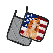 Load image into Gallery viewer, Cocker Spaniel Patriotic Pot Holders - Set of 2 - Heat-Resistant Kitchen Essentials BB9706PTHD