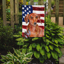 Load image into Gallery viewer, Red Dachshund Patriotic Garden Flag - Outdoor Decorative Yard Flag BB9707GF