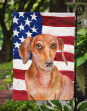 Load image into Gallery viewer, Red Dachshund Patriotic Garden Flag - Outdoor Decorative Yard Flag BB9707GF