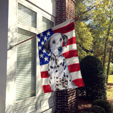 Load image into Gallery viewer, Dalmatian Puppy Patriotic Flag Canvas House Size BB9708CHF