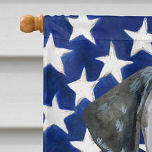 Load image into Gallery viewer, Dalmatian Puppy Patriotic Flag Canvas House Size BB9708CHF