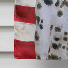 Load image into Gallery viewer, Dalmatian Puppy Patriotic Flag Canvas House Size BB9708CHF