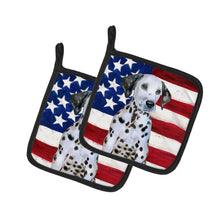 Load image into Gallery viewer, Dalmatian Puppy Patriotic Pot Holders - Set of 2 - Heat-Resistant Kitchen Essentials BB9708PTHD