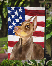 Load image into Gallery viewer, Doberman Pinscher Patriotic Garden Flag - Outdoor Decorative Yard Flag BB9709GF
