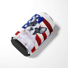 Load image into Gallery viewer, French Bulldog Black White Patriotic Can or Bottle Hugger BB9710CC