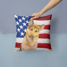 Load image into Gallery viewer, German Shepherd #2 Patriotic Throw Pillow - 14x14 Decorative Pillow – Art for Your Home &amp; Patio BB9711PW1414